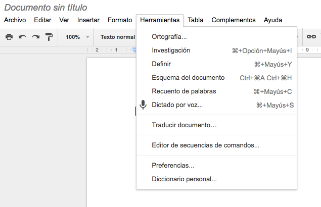 Google Docs como dictáfono